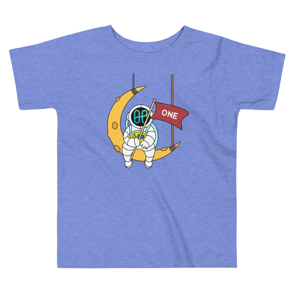 Harmony ONE Astronaut Sitting On The Moon | Toddler Short Sleeve Tee