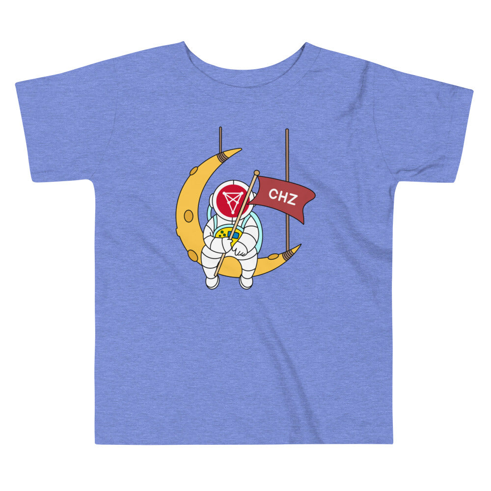 Chiliz Astronaut Sitting On The Moon | Toddler Short Sleeve Tee