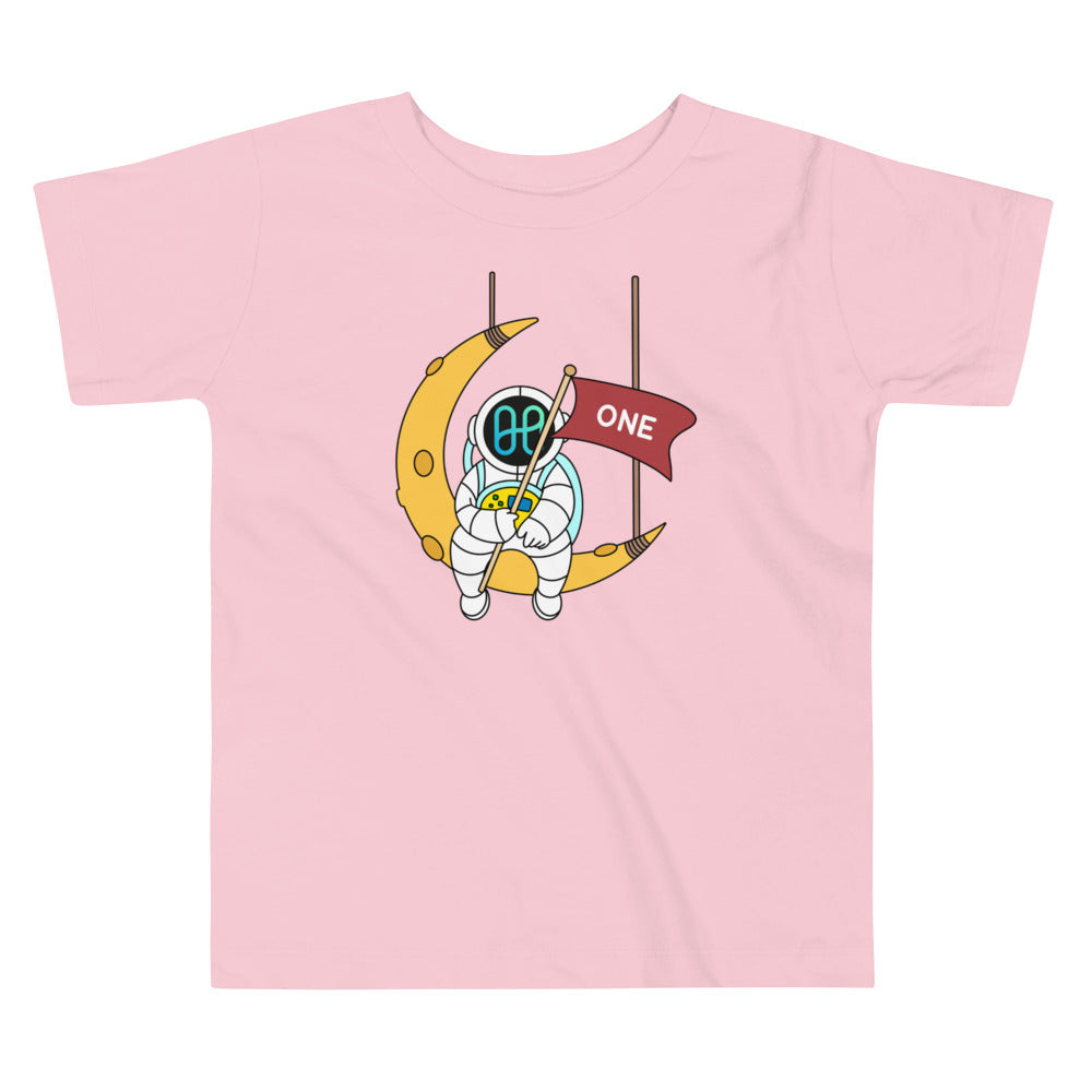 Harmony ONE Astronaut Sitting On The Moon | Toddler Short Sleeve Tee
