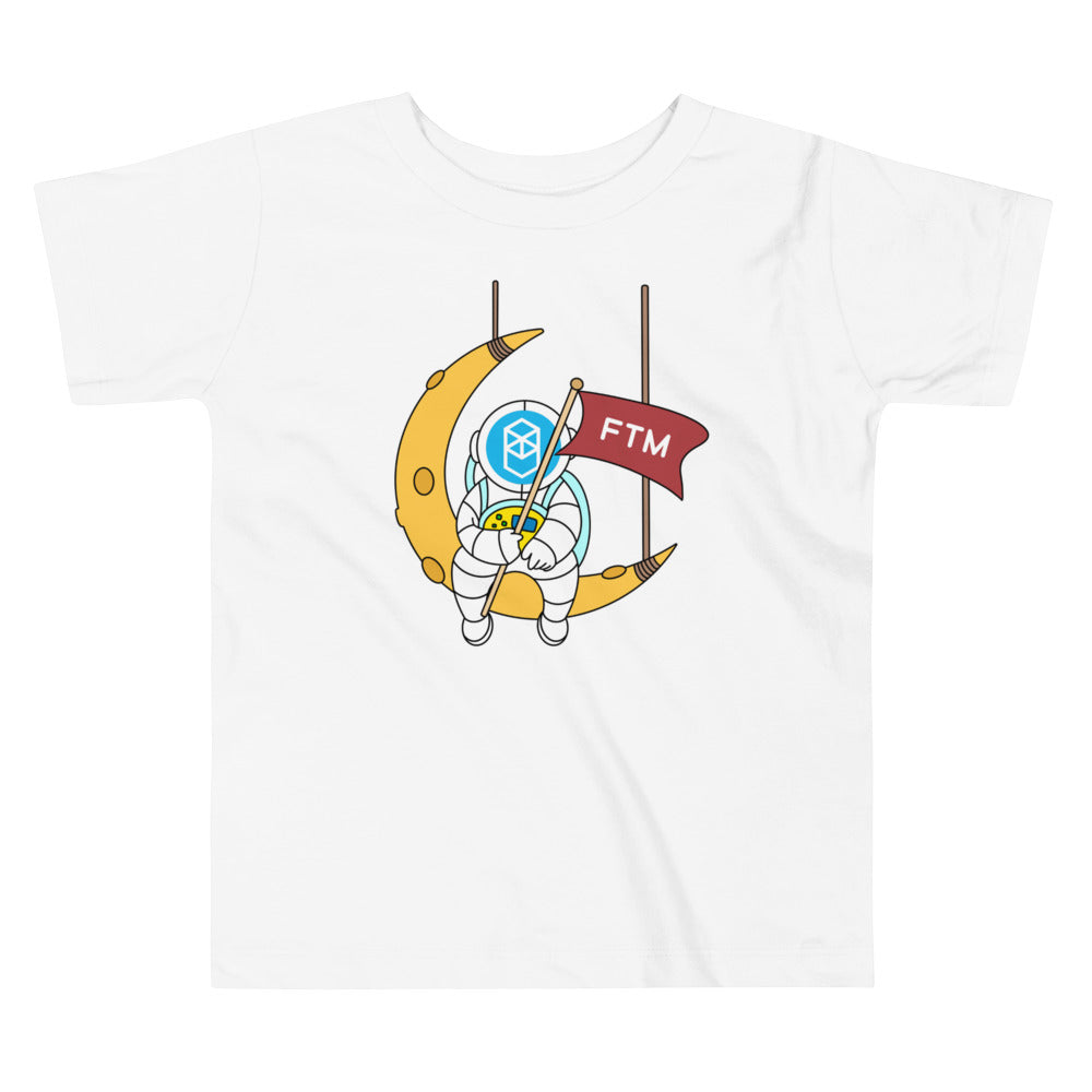 Fantom Astronaut Sitting On The Moon | Toddler Short Sleeve Tee