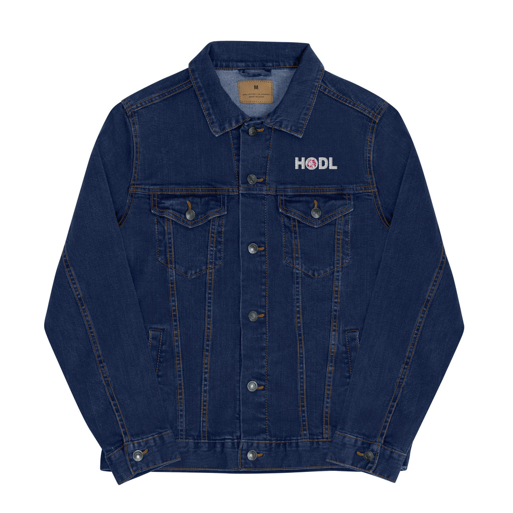 Uniswap HODL | Embroidered Unisex Denim Jacket