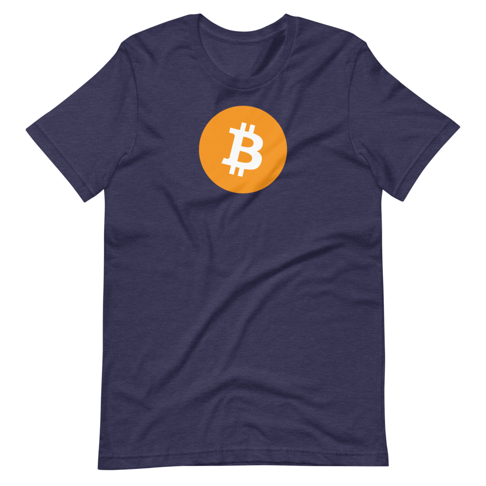 Bitcoin Orange and White Logo Unisex T-Shirt