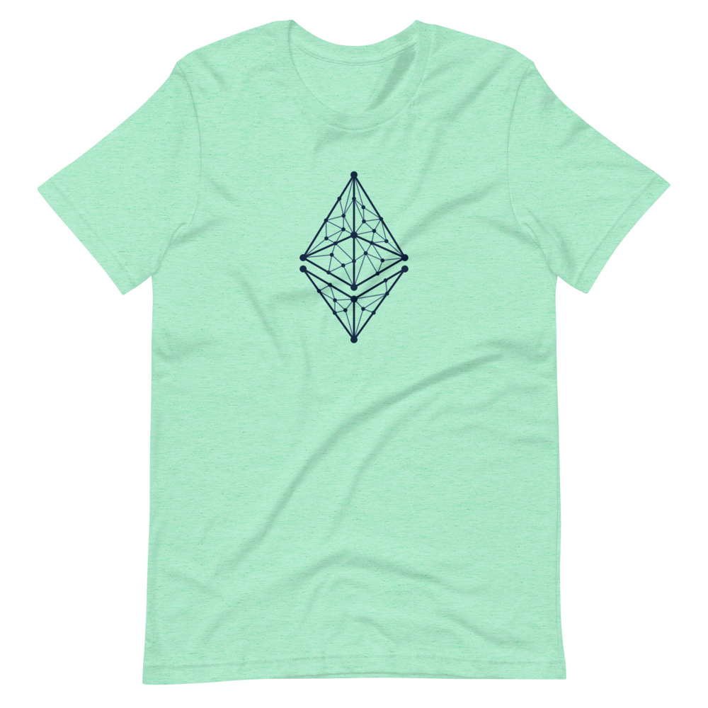 Ethereum Logo Geometric Lines  Unisex T-Shirt