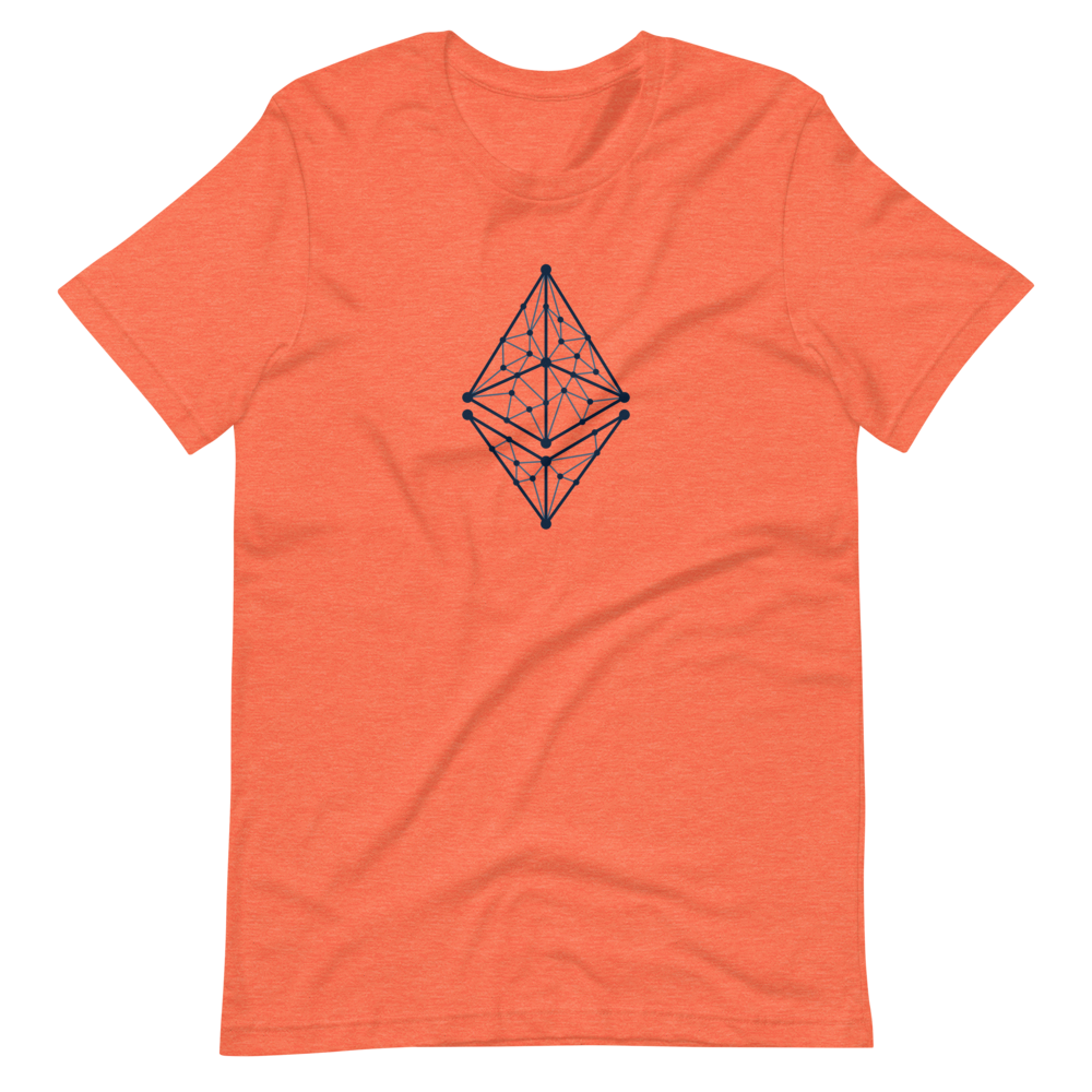 Ethereum Logo Geometric Lines  Unisex T-Shirt