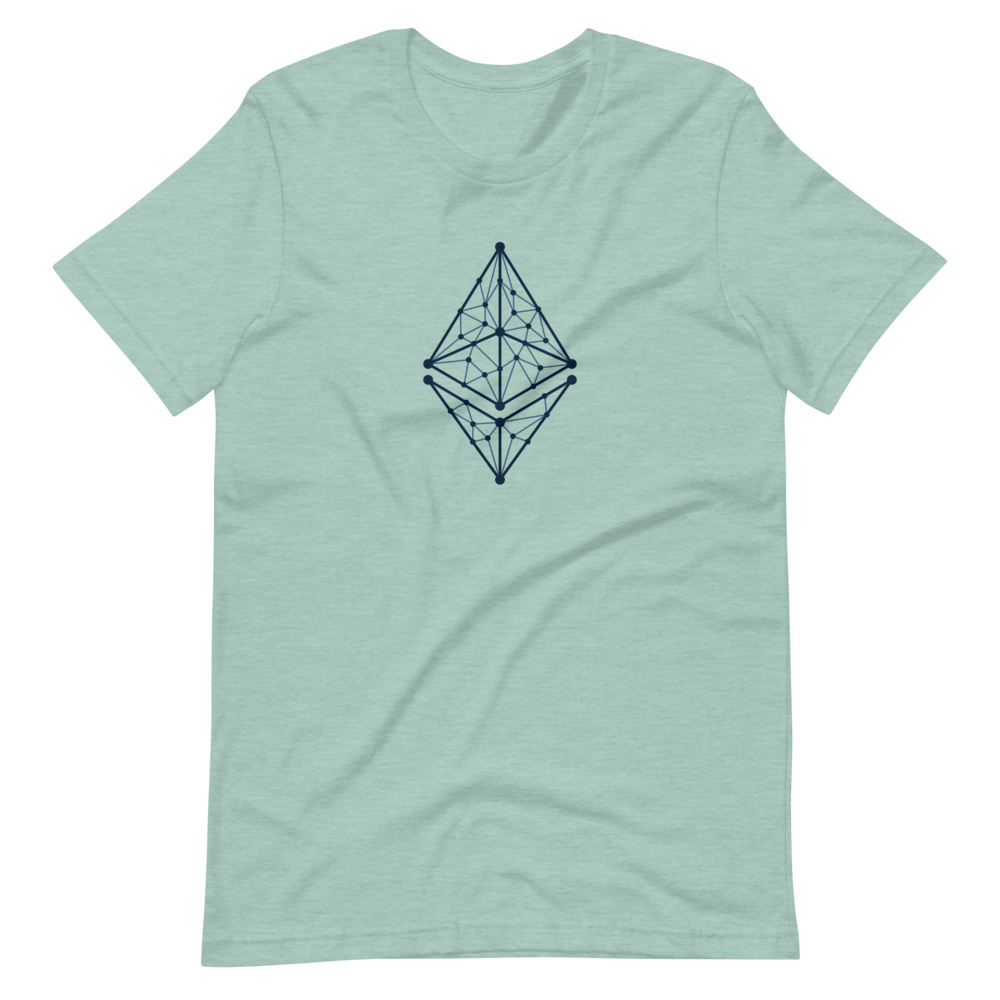 Ethereum Logo Geometric Lines  Unisex T-Shirt