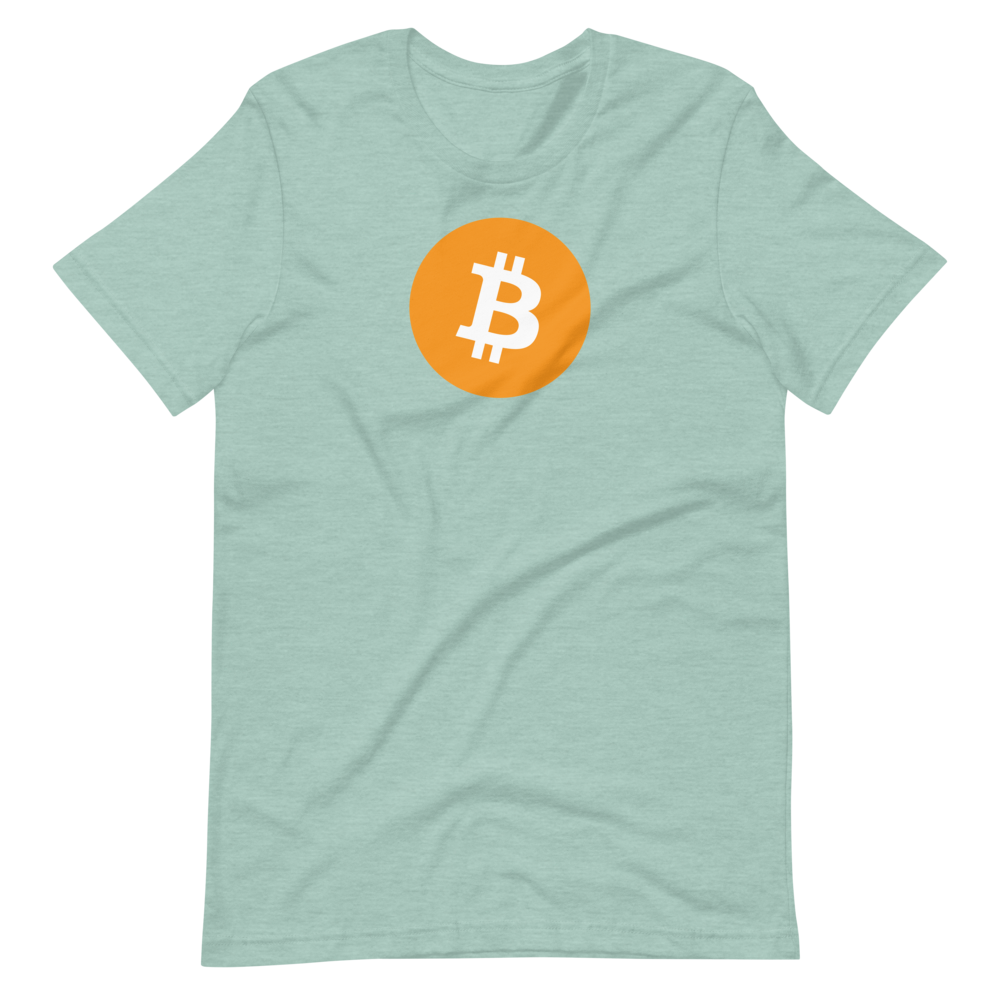 Bitcoin Orange and White Logo Unisex T-Shirt