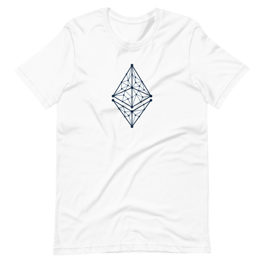 Ethereum Logo Geometric Lines  Unisex T-Shirt