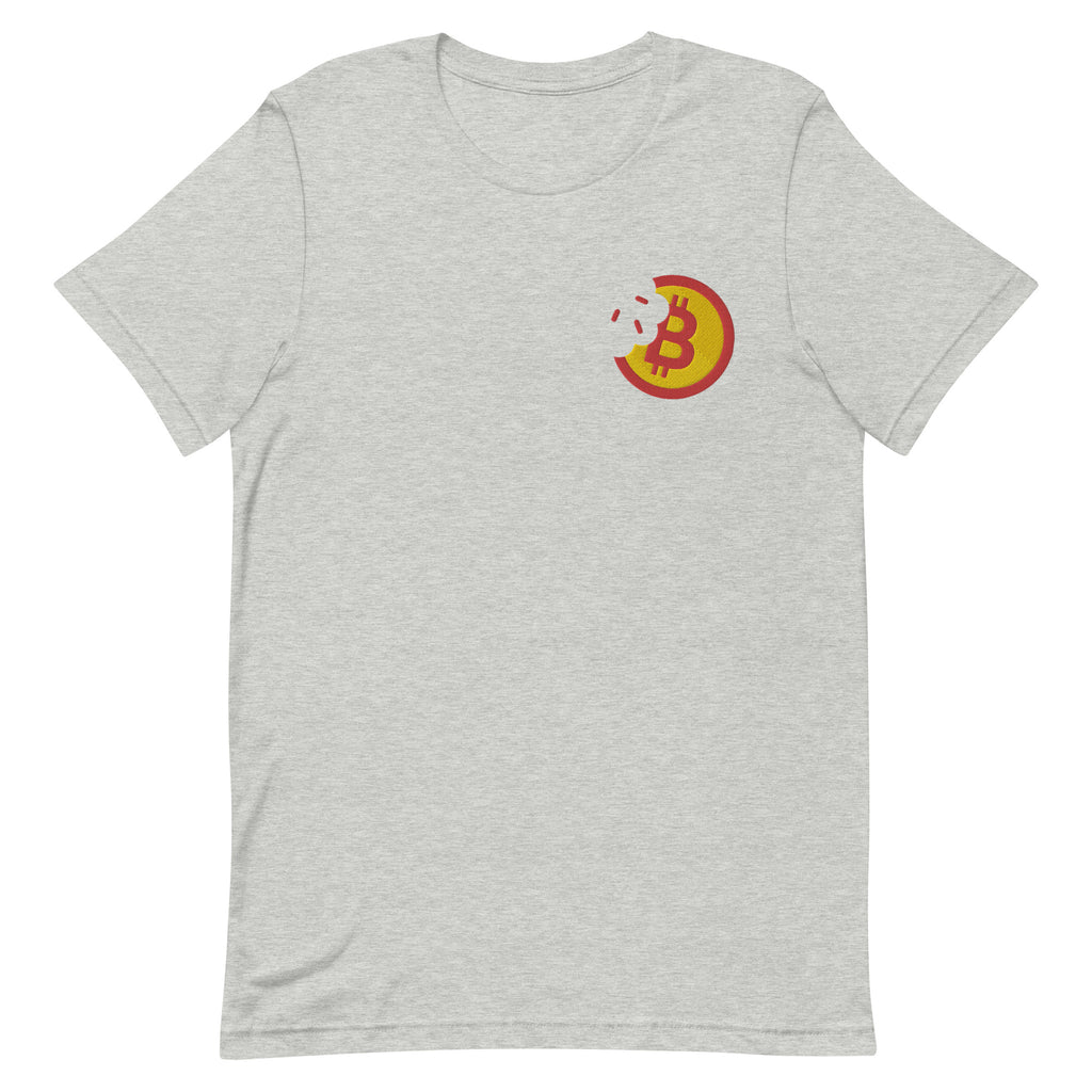 Bitcoin Hungry Bite-coin | Embroidered Unisex T-shirt