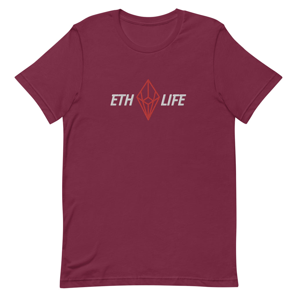 ETH Ethereum LIFE | Embroidered Unisex T-shirt