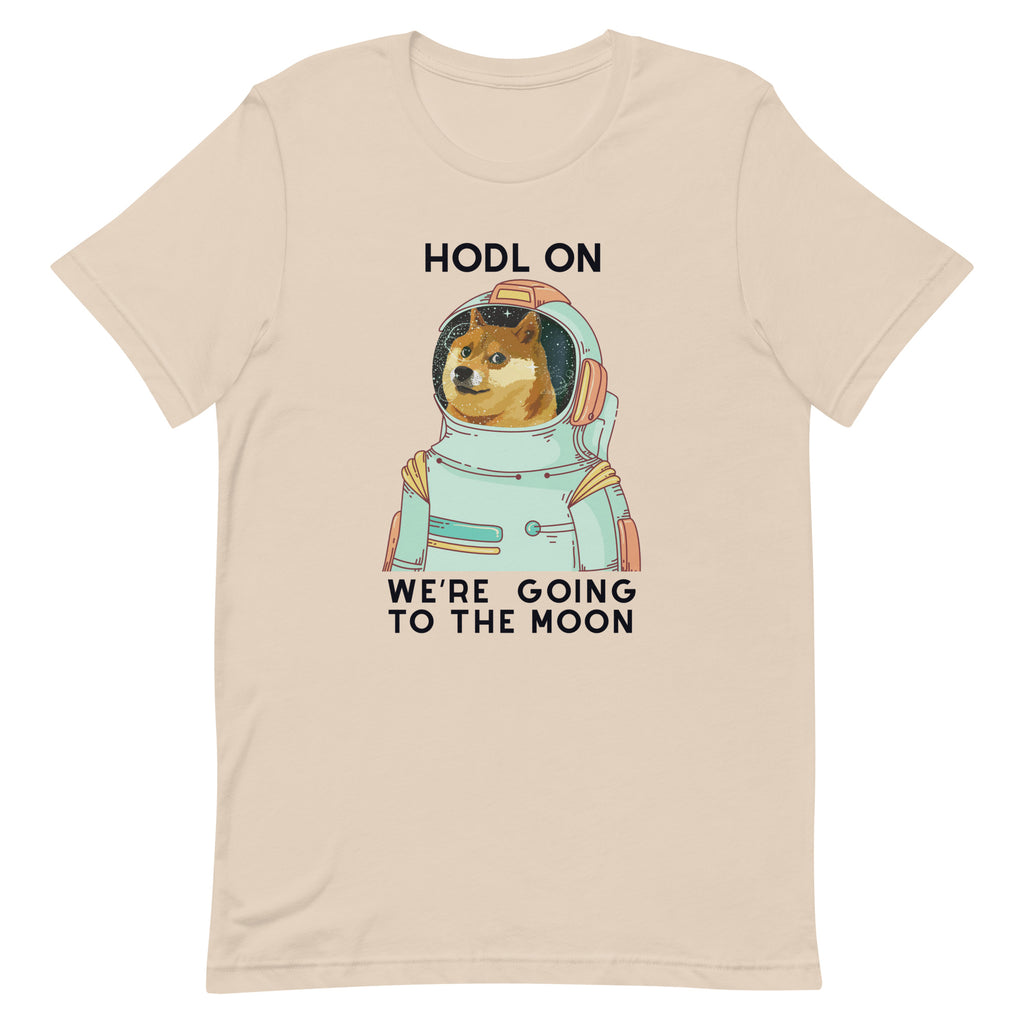 #DOGE HODL on we're going to the moon | Unisex t-shirt