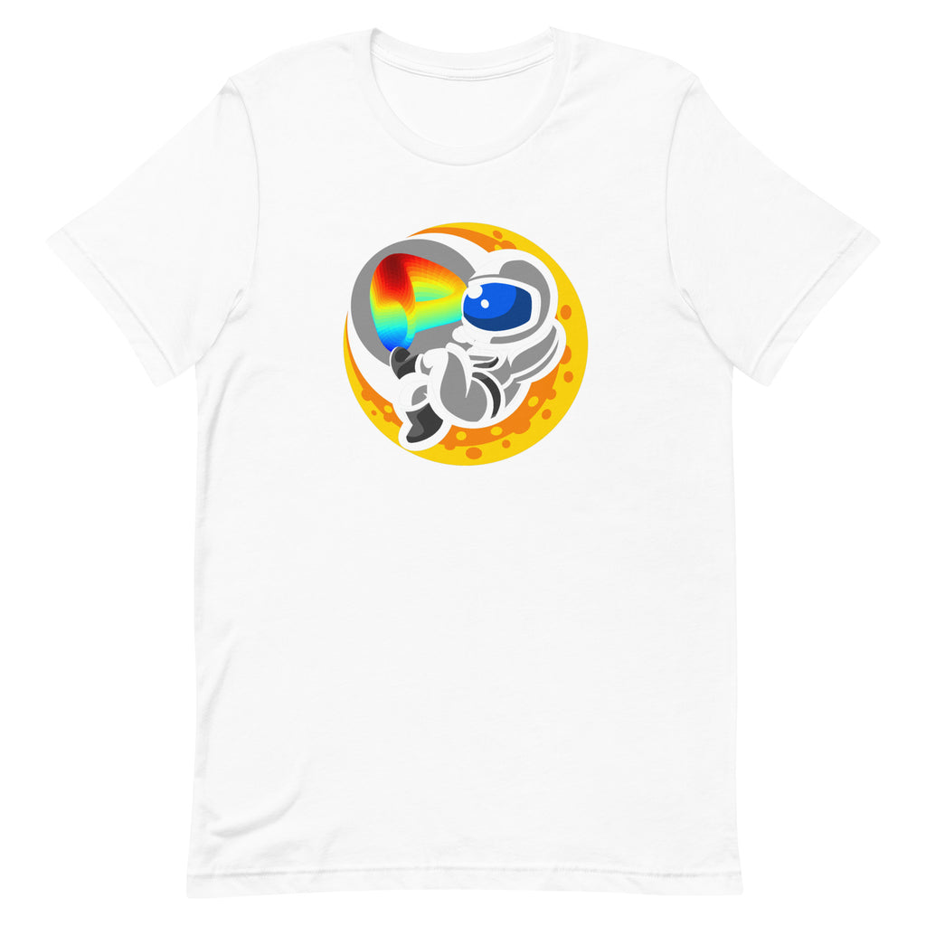 Astronaut Relaxing with Curve DAO CRV Crypto | Unisex t-shirt