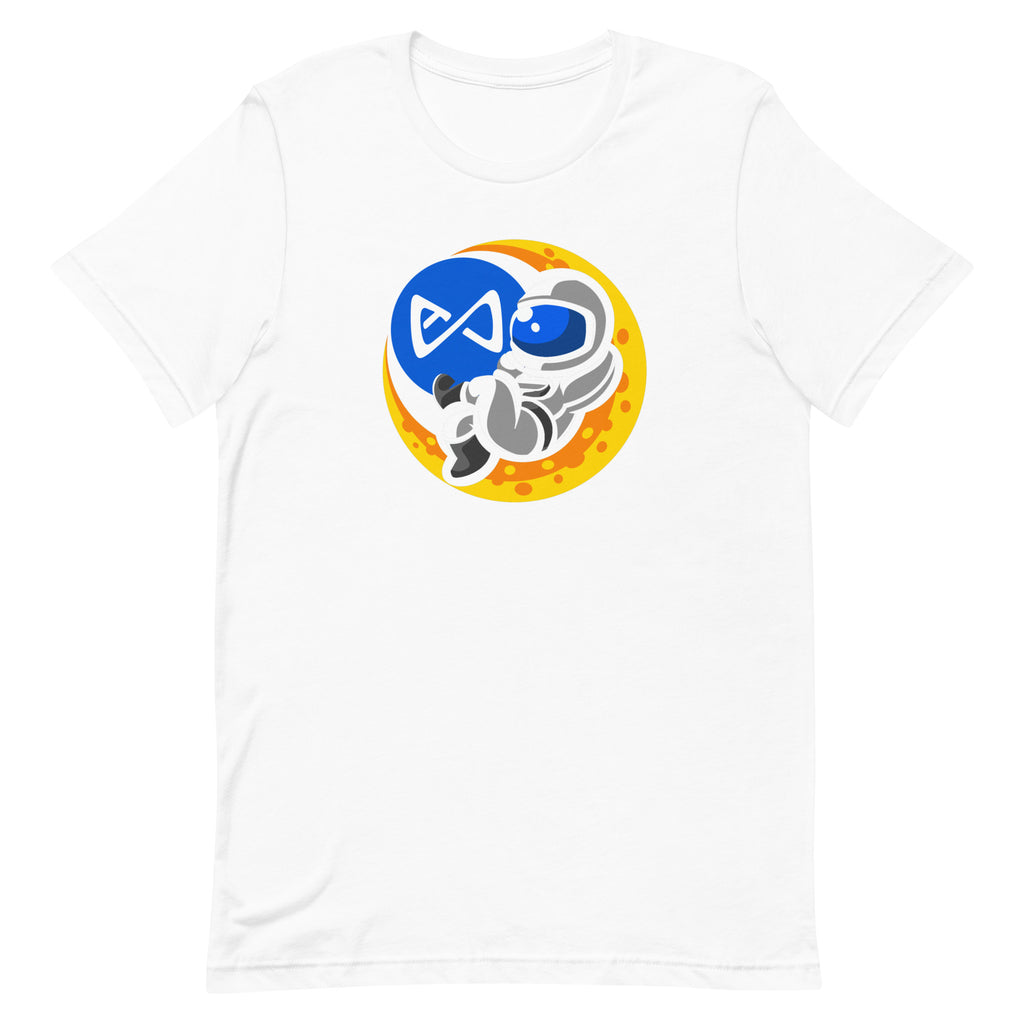 Astronaut Relaxing with Axie Infinity AXS Crypto | Unisex t-shirt
