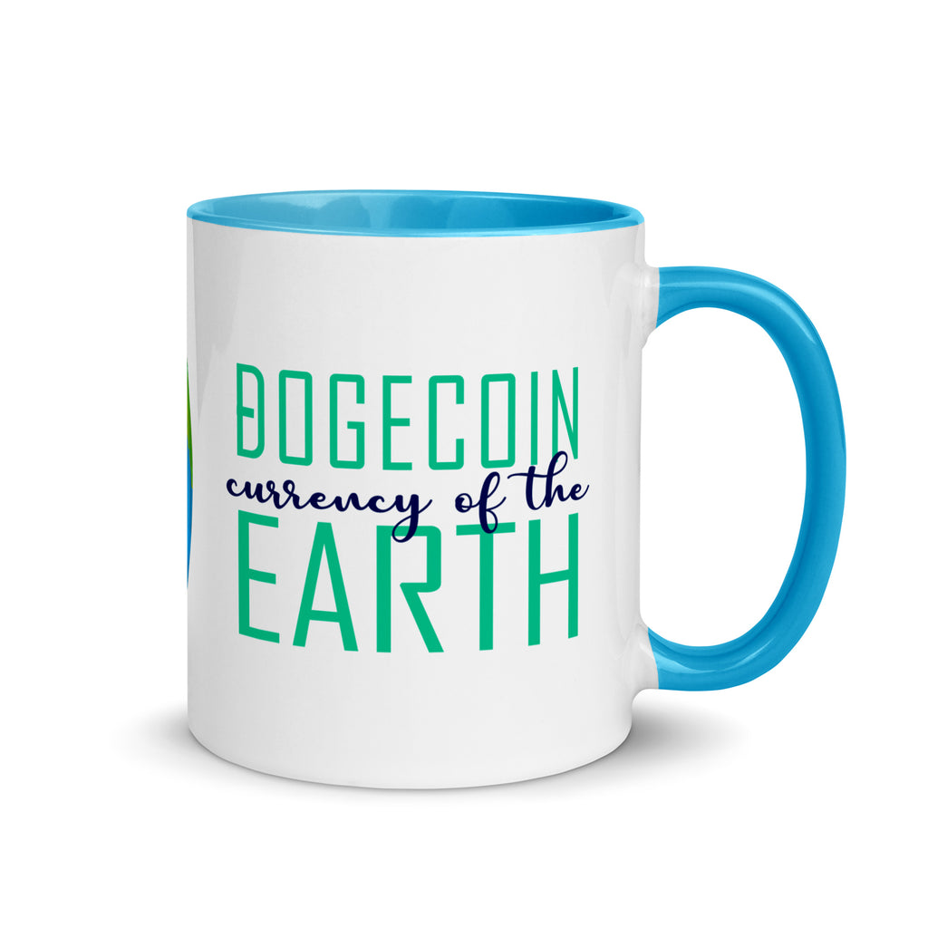 Dogecoin Currency of the Earth | Mug with Color Inside