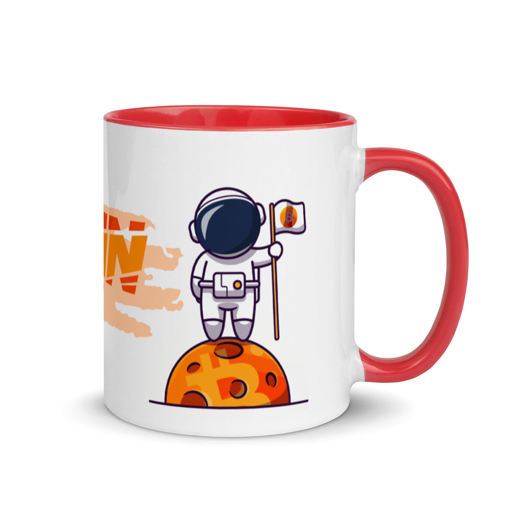 Bitcoin Buddy To The Moon | Mug with Color Inside