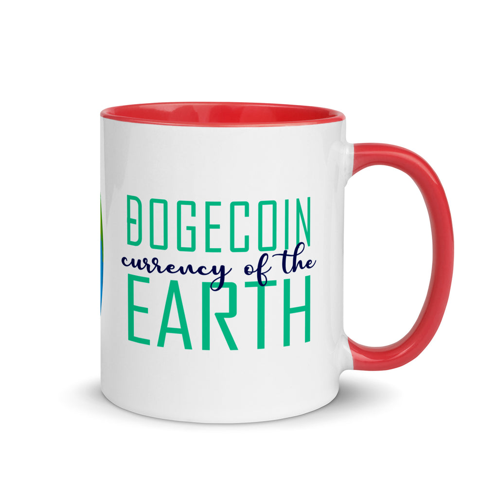 Dogecoin Currency of the Earth | Mug with Color Inside