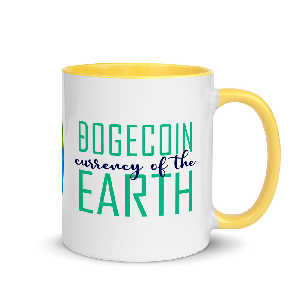 Dogecoin Currency of the Earth | Mug with Color Inside